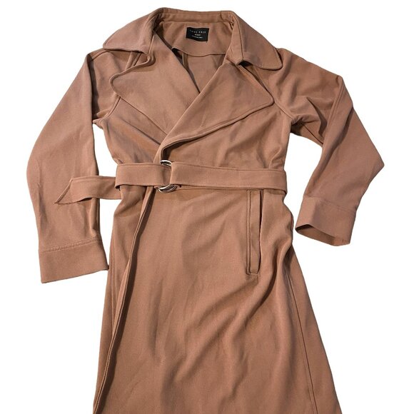 LOVE TREE, MEDIUM, PINK, TRENCH COAT - Picture 1 of 4